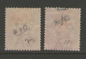 Gibraltar 1886 QV Sc 10-11 MH
