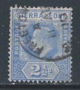 Sierra Leone #94 Used 2 1/2p King Edward VII Wmk. 3