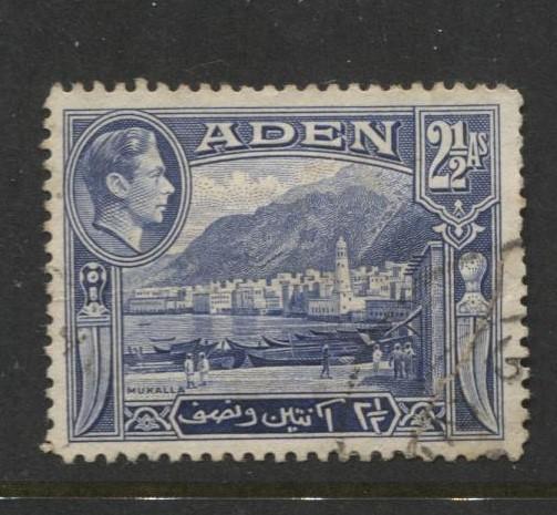 ADEN - Scott 21 - Aden Scenes - 1939- Used - Single 2.1/2a Stamp