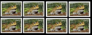 DJIBOUTI 2023 SET 2 X 4V (REG & ORIGINAL PACKAGING) - FROGS FROGS PANDEMIC FROGS - MNH-