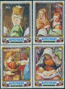 Aitutaki 1992 SG642-645 Christmas set MNH