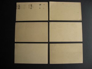 India, Travancore - Cochin 6 pieces of mint postal stationery