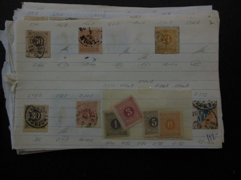 SWEDEN : Very useful Mint & Used group on Old Time approval pgs. Scott Cat