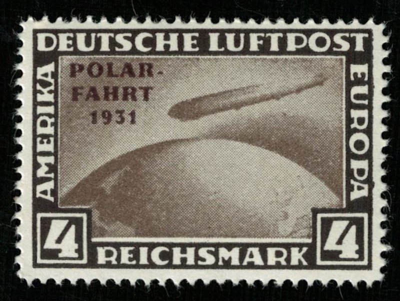 1931, Zeppelin, Overprinted POLAR - FAHRT - 31, 4RM, MNH, ** (RT-1271)