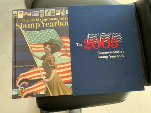 rare hard slipcase USPS Commemorative Stamp Year book, MNH Stamps. year of 2003