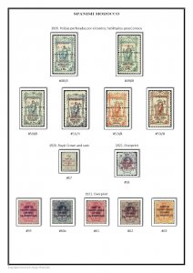 SPANISH COLONIES 1868-1975 PDF(DIGITAL) STAMP ALBUM PAGES