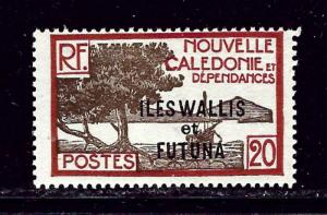 Wallis and Futuna 50 MH 1930 overprint