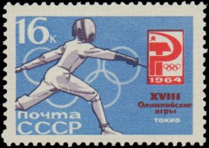 Russia #2921-2926, Complete Set(6), 1964, Olympics, Never Hinged