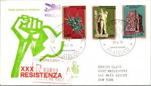 Italy 1975 FDC - XXX Resistenza / Registered Mail - Rome - J8630