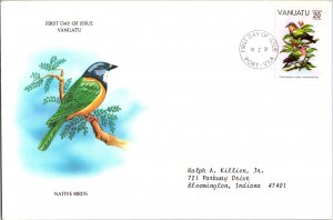 Vanatu, Worldwide First Day Cover, Birds