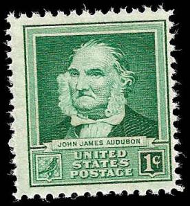 # 874 MINT NEVER HINGED JOHN JAMES AUDUBON SCIENTIST