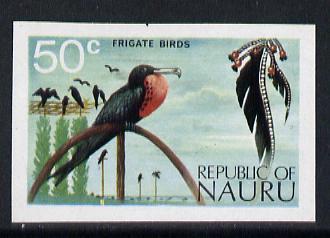 Nauru 1973 Frigate bird 50c definitive (SG 1.11) unmounte...