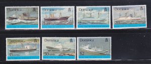 Dominica 434-440 Set MNH Ships (B)