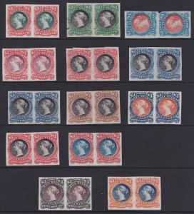 Canada Revenue (Federal), van Dam FB34-FB36, Imperf Color Trials on Thin Paper