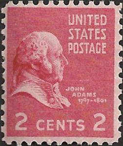 # 806 MNH- SCV-0.25 - JOHN ADAMS