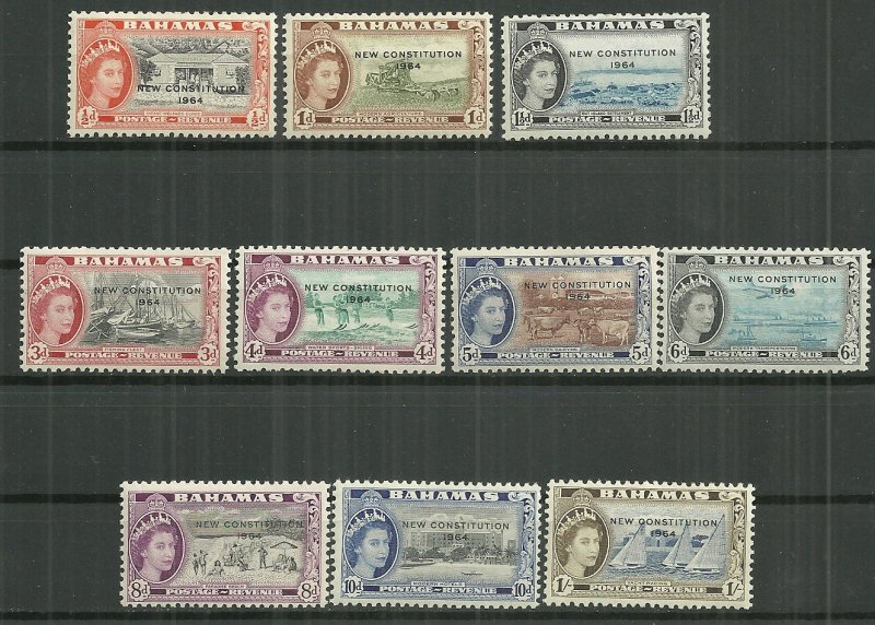 1964 Bahamas New Contitution set of 10 MNH