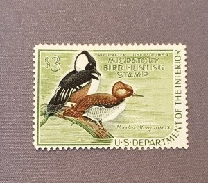 RW35, Hooded Mergansers,  Mint OGNH, CV $70.00