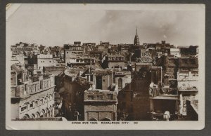 11/19/1931 Rawalpindi India Birds eye view Real Photo postcard P Packer Iowa ct