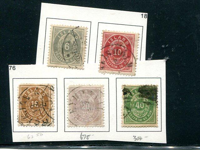 Iceland Lot of Classics  Used F-VF