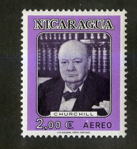 NICARAGUA C589 MNH SCV $.80 BIN $.50 CHURCHILL