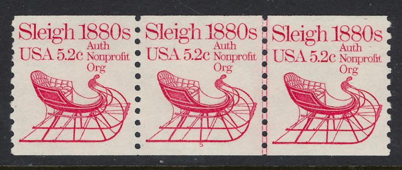 US #1900 Sleigh PNC3 #5, mint