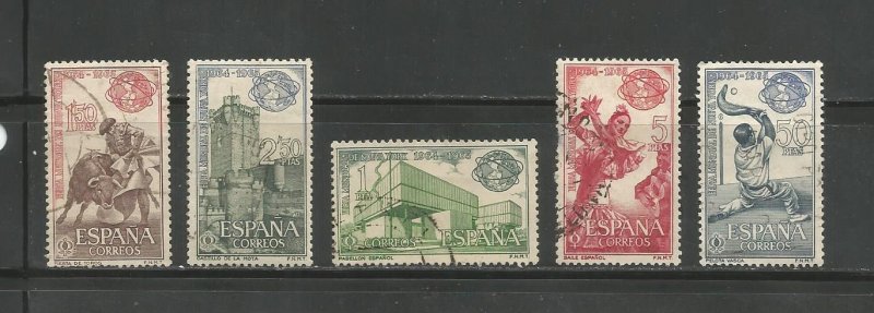 Spain #1239 - #1243 Bullfight and Unisphere Complete Set