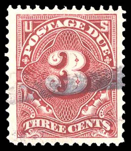 U.S. POSTAGE DUE J47  Used (ID # 91250)