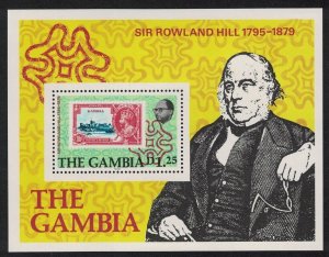 GAMBIA SC#397a Death Centenary of Sir Rowland Hill M/S (1979) MNH