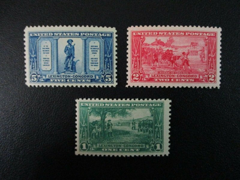 US #617-19 Mint Never Hinged- WDWPhilatelic (D4G8) 4