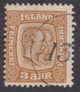 Iceland # 72, King Christian IX & Frederik VIII Third Cat