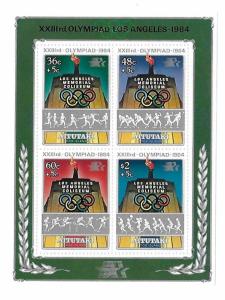 Aitutaki 1984 Summer Olympics Surchaged S/S MNH C2