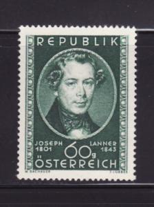 Austria 574 Set MH Josepn Lanner, Composer (B)