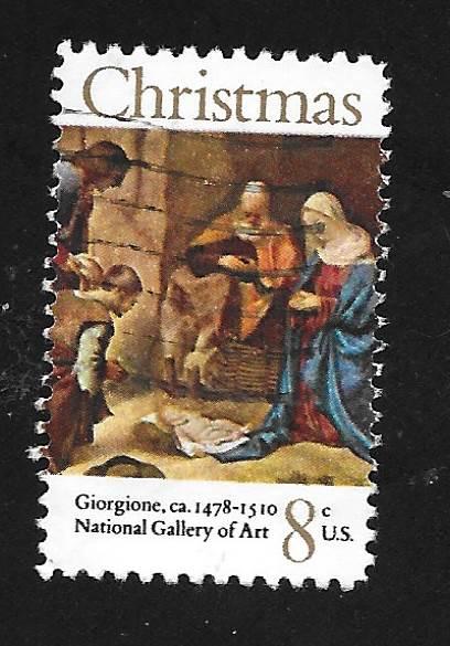 SC# 1444 - (8c) - Christmas, Adoration of the Shepards, Used