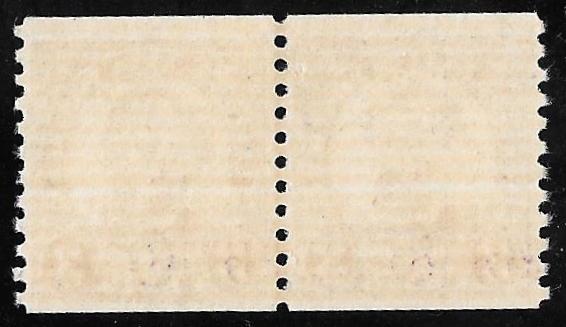 600 3 cents Lincoln, Violet Line Pair Stamp mint OG NH F