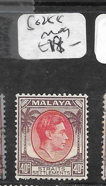 MALAYA STRAITS SETTLEMENTS  (P0105BB) KGVI 40C  SG 288  MOG