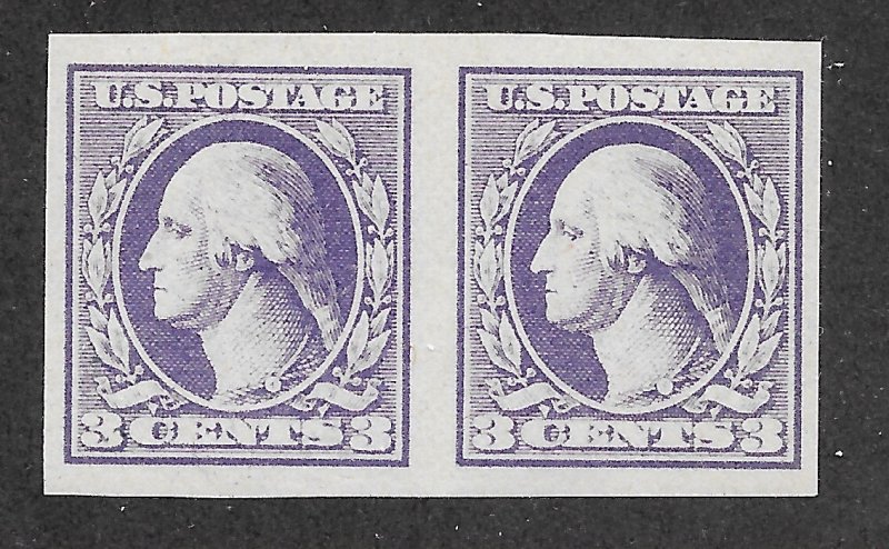 535 MNH 3c. Washington, Pair, XF,  FREE INSURED SHIPPING