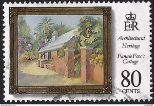 BERMUDA 1996 QEII 80c Multicoloured, Architectural Heritage-Fannie Fox's Cott...