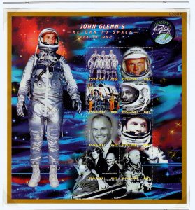 PALAU Sc 475-8 NH 2 MINISHEETS+2S/S OF 1998 - SPACE - JOHN GLENN