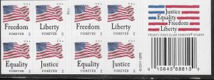 US#4648b Forever Justice,Equality,Freedom,Liberty booklet (MNH) CV $30.00