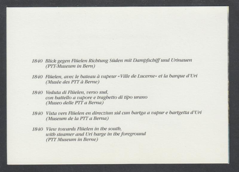 Switzerland Sc 785 block with FD cancel in Chrismas Card from Swiss Philatelic O