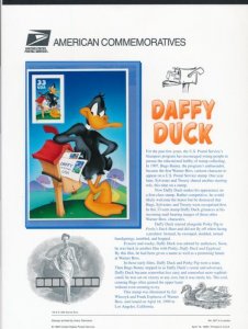 USPS 1999 COMMEMORATIVE PANEL #3306a 33c DAFFY DUCK