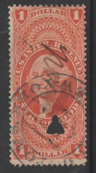 U.S. Scott #R67c Revenue Stamp - Used Set of 2 - IND