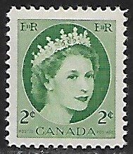 Canada # 338 - Queen Elisabeth 2c - MNH.....(G2)