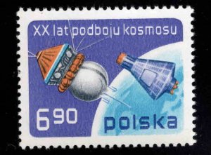 Poland Scott 2248 MNH** 1977 Space stamp