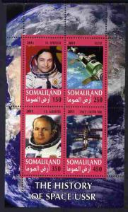 Somaliland 2011 History of Space - USSR #04 perf sheetlet...