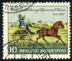 Germany Scott 692 UFH - Cent. of 1st Thurn & Taxis Stamp - SCV $2.75