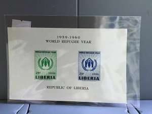 Liberia 1959-1960 World Refugee Year  imperf   MNH  stamps sheet R26849