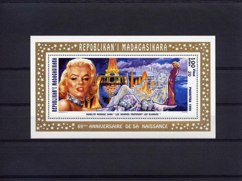 Madagascar 95 Marilyn Monroe 3 S/S Perf.Sc.1289-91