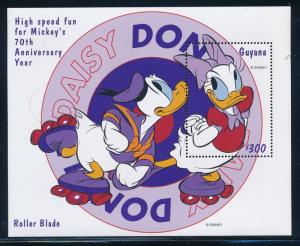 Disney Guyana - Souvenir Sheet Daisy and Donald MNH #3370 (1999)