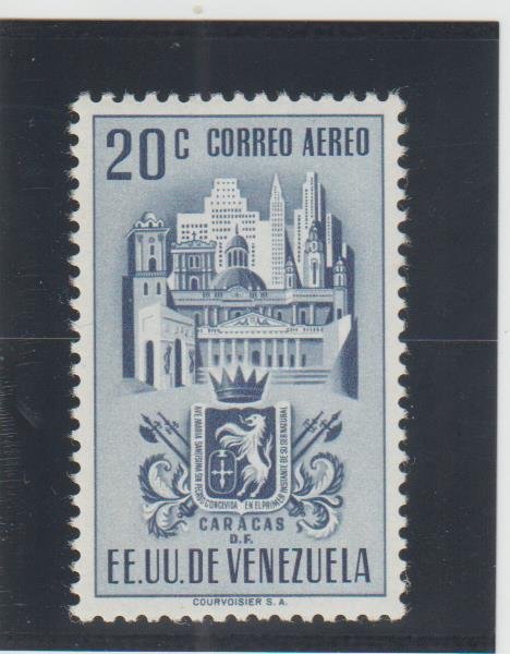 Venezuela  Scott#  C369  MH  (1951 Arms of Caracas)